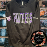 Embroidered Non-Glitter Pine Valley Panthers Sweatshirt - Small Town Customs