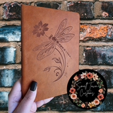 Laser Engraved Dragonfly Journal - Small Town Customs