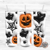 Pumpkin & Ghost Puff Tumbler