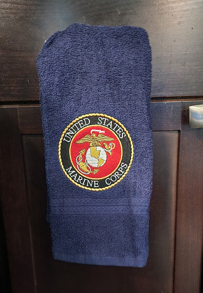 USMC Embroidered Hand Towels