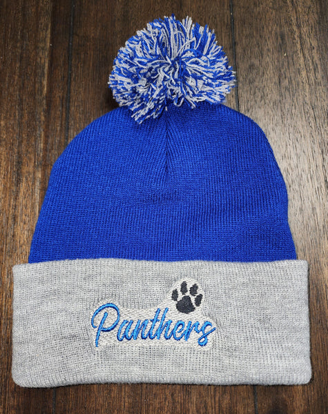 Panthers Embroidered Beanie Hat