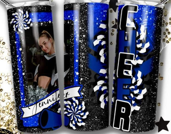 Cheer Photo Tumbler