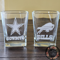 Custom Laser Engraved Liquor Glass