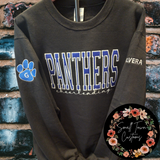 Embroidered Glitter Gowanda Panthers Sweatshirt