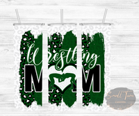 Green Wrestling Mom Tumbler