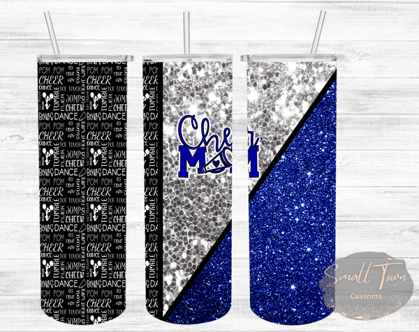 Cheer Mom Collage Tumbler