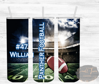 Custom Football Tumbler