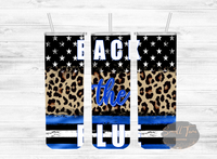 Back The Blue Sublimated Tumbler